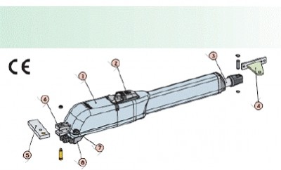 FAAC 415 DO 6M 230 VOLT-ZESTAW